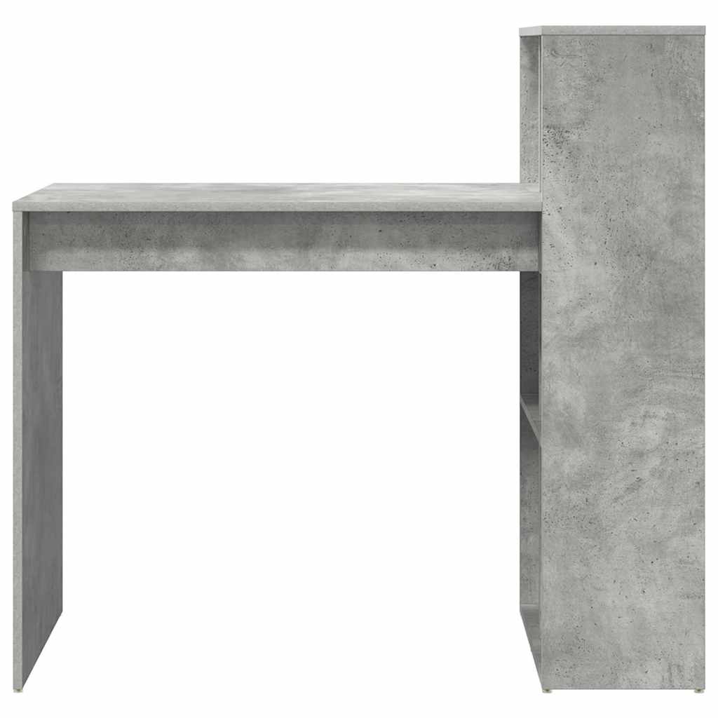 Skrivebord Betonggrå 108 x 55 x 103.5 cm Konstruert tre