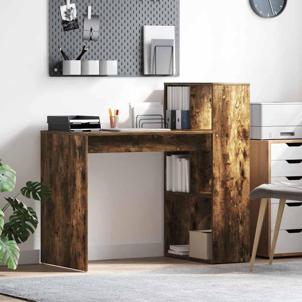 Skrivebord Røkt eik 108 x 55 x 103.5 cm Konstruert tre
