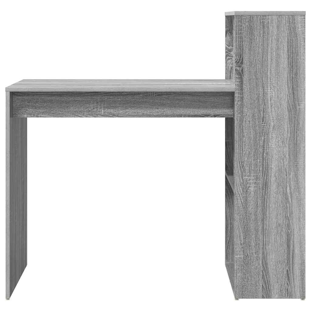 Skrivebord Grå Sonoma 108 x 55 x 103.5 cm Konstruert tre