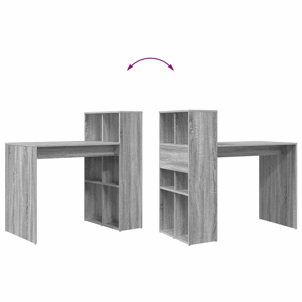 Skrivebord Grå Sonoma 108 x 55 x 103.5 cm Konstruert tre