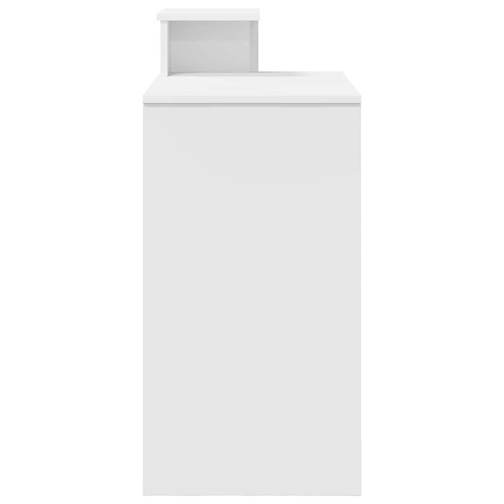 Skrivebord med skuff Hvit 106 x 41 x 88.5 cm Konstruert tre