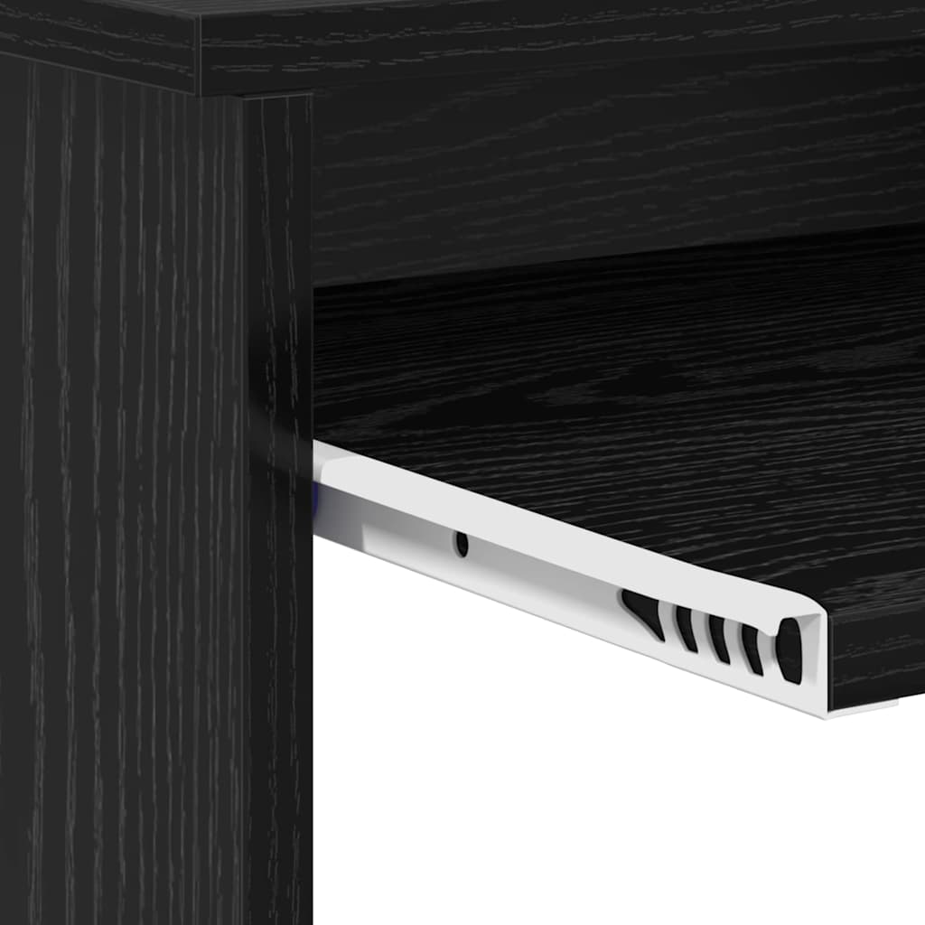 Skrivebord Svart Eik 106 x 41 x 88.5 cm Konstruert tre