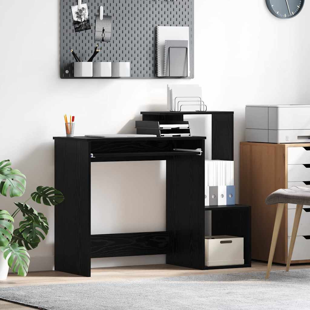 Skrivebord Svart Eik 106 x 41 x 88.5 cm Konstruert tre