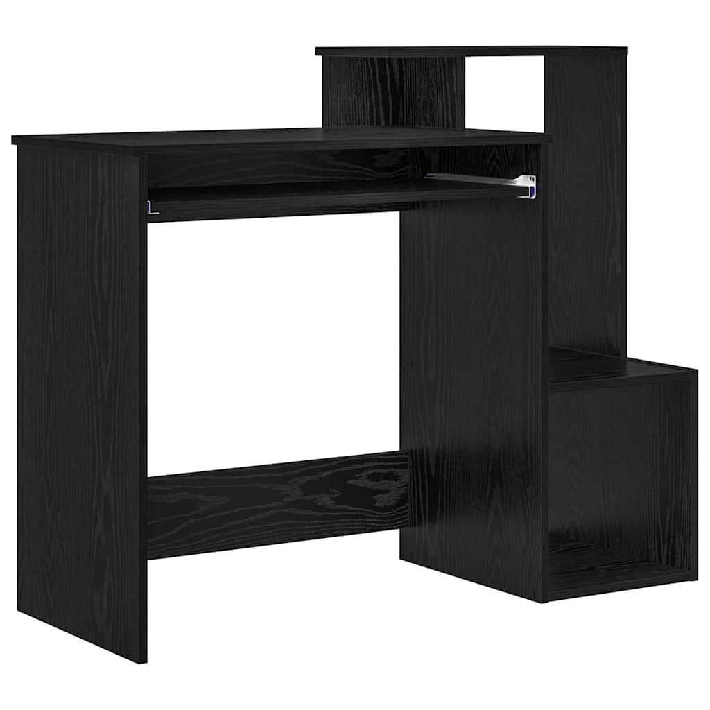 Skrivebord Svart Eik 106 x 41 x 88.5 cm Konstruert tre