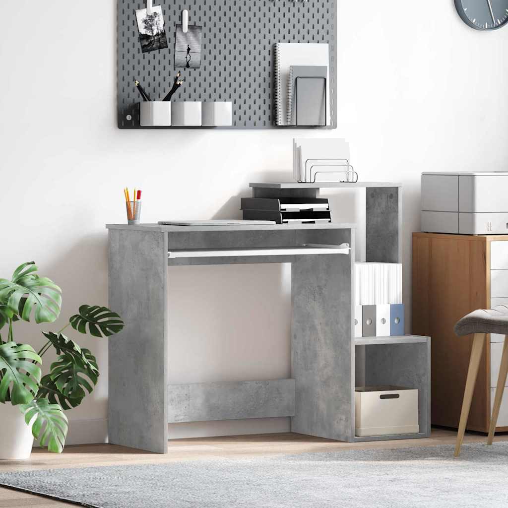 Skrivebord Betonggrå 106 x 41 x 88.5 cm Konstruert tre