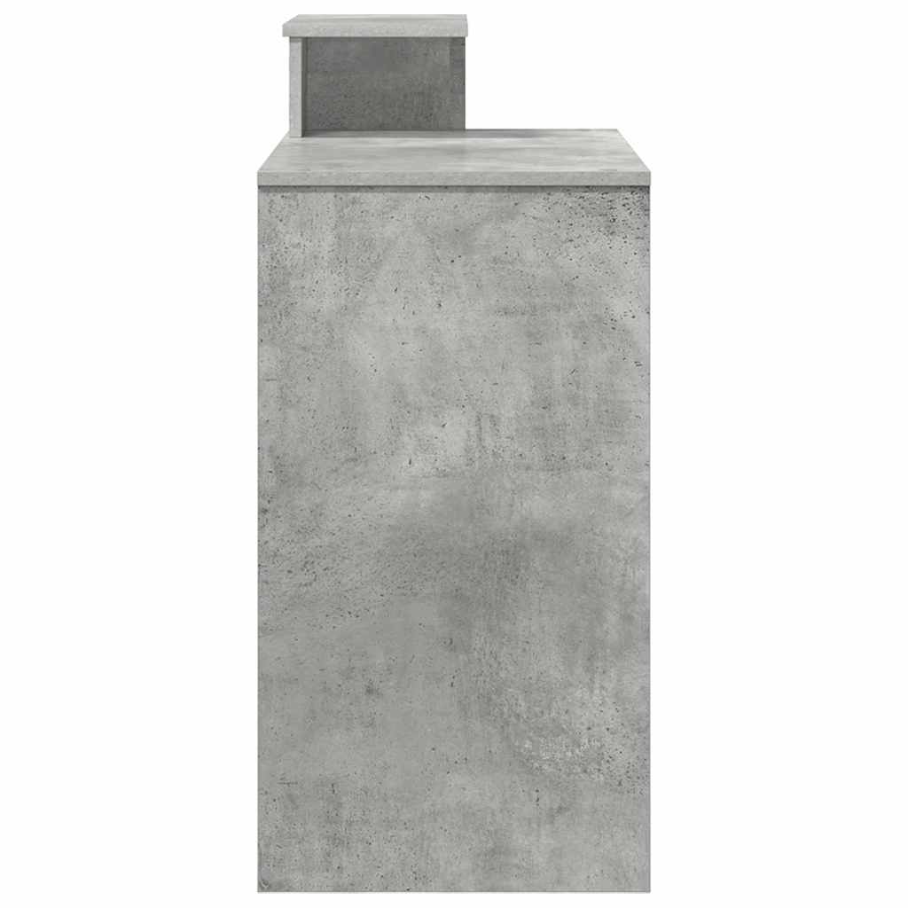 Skrivebord Betonggrå 106 x 41 x 88.5 cm Konstruert tre