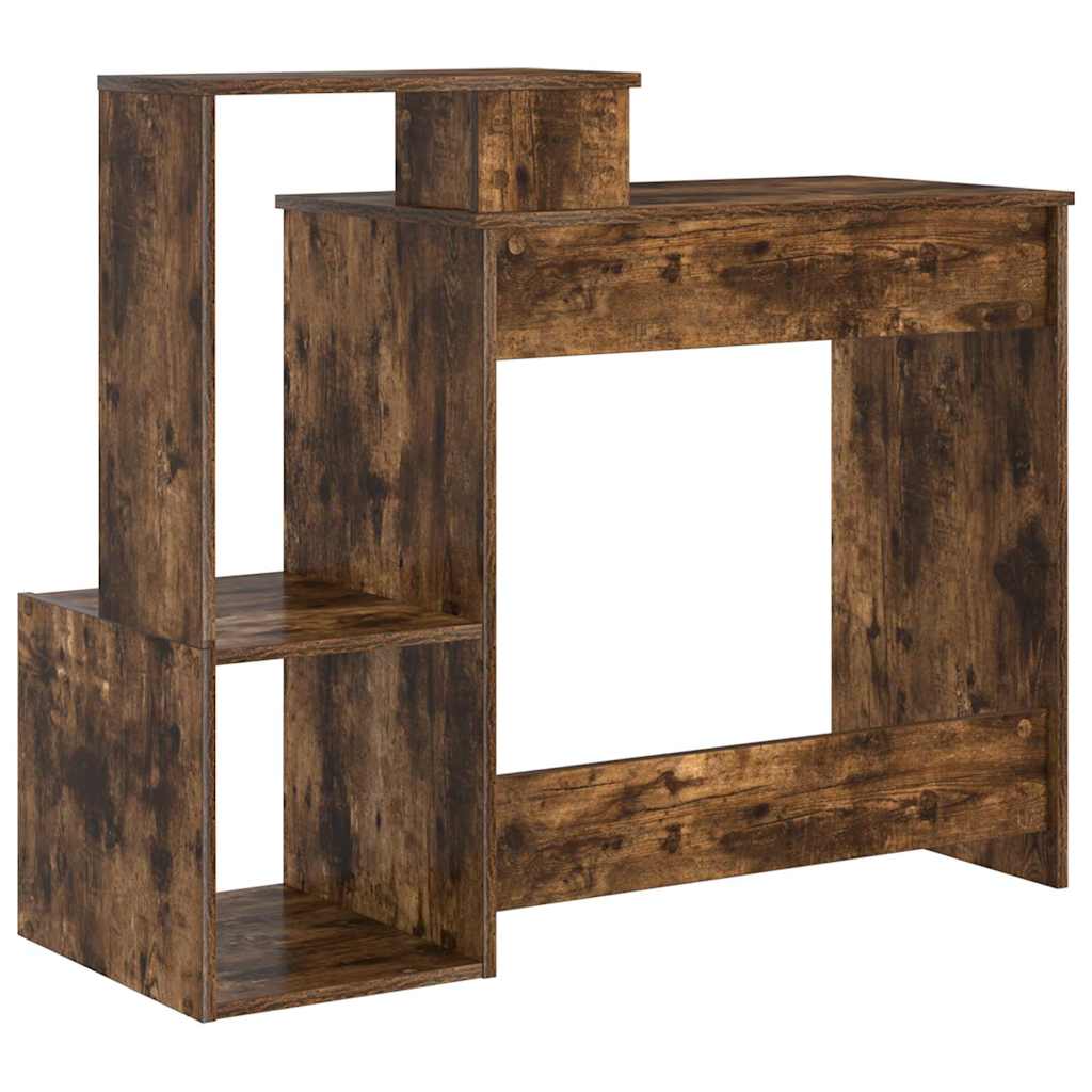 Skrivebord med skuff Røkt eik 106 x 41 x 88.5 cm Konstruert tre