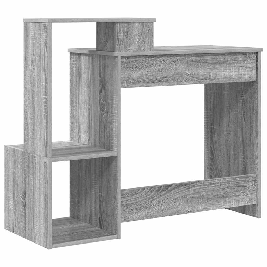 Skrivebord Grå Sonoma 106 x 41 x 88.5 cm Konstruert tre