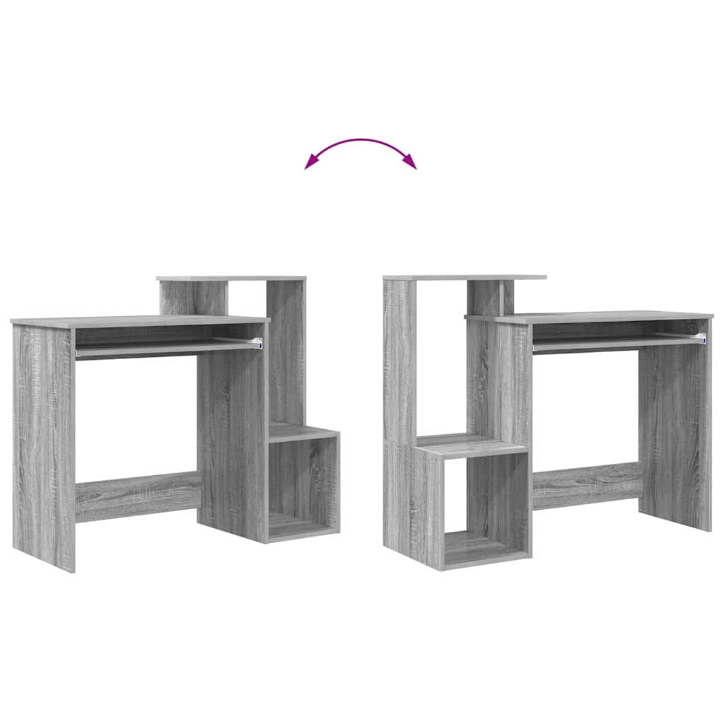 Skrivebord Grå Sonoma 106 x 41 x 88.5 cm Konstruert tre