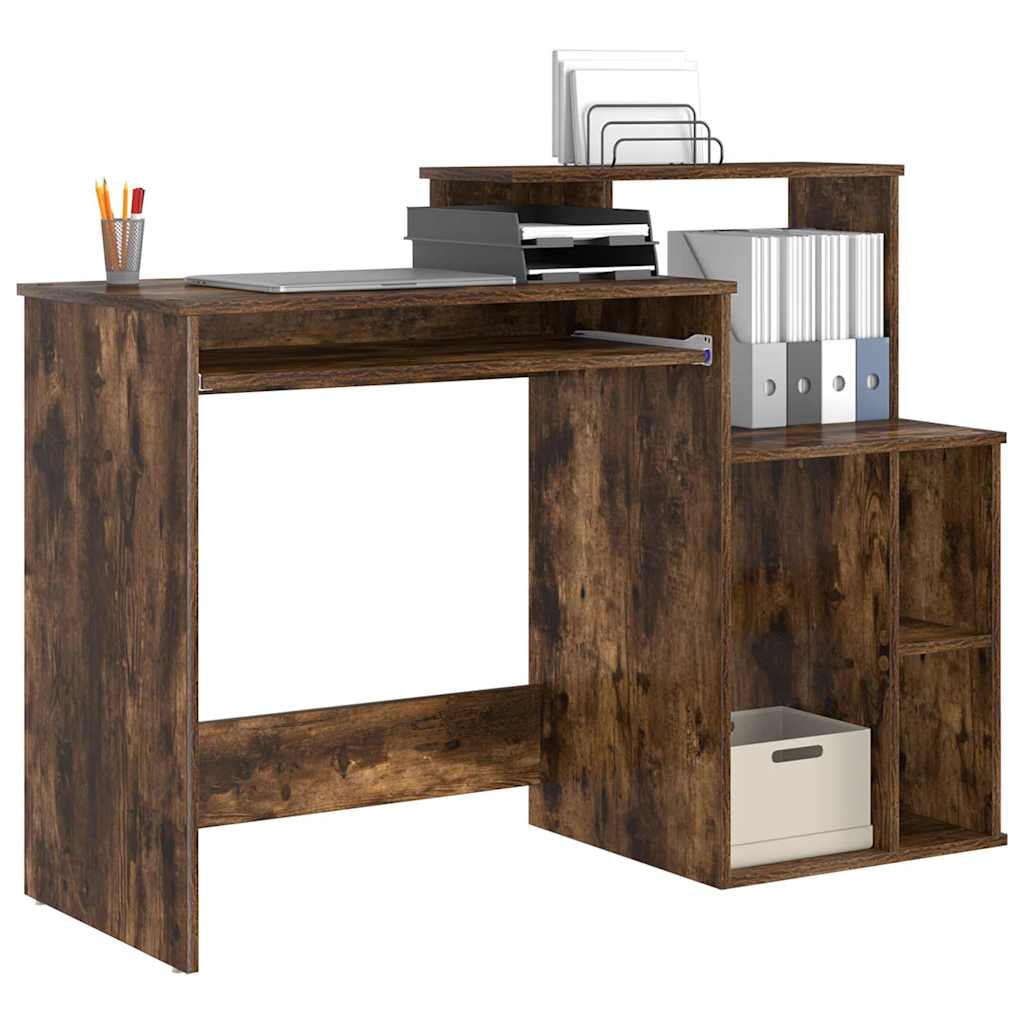 Skrivebord Røkt eik 120,5 x 44 x 88,5 cm Konstruert tre