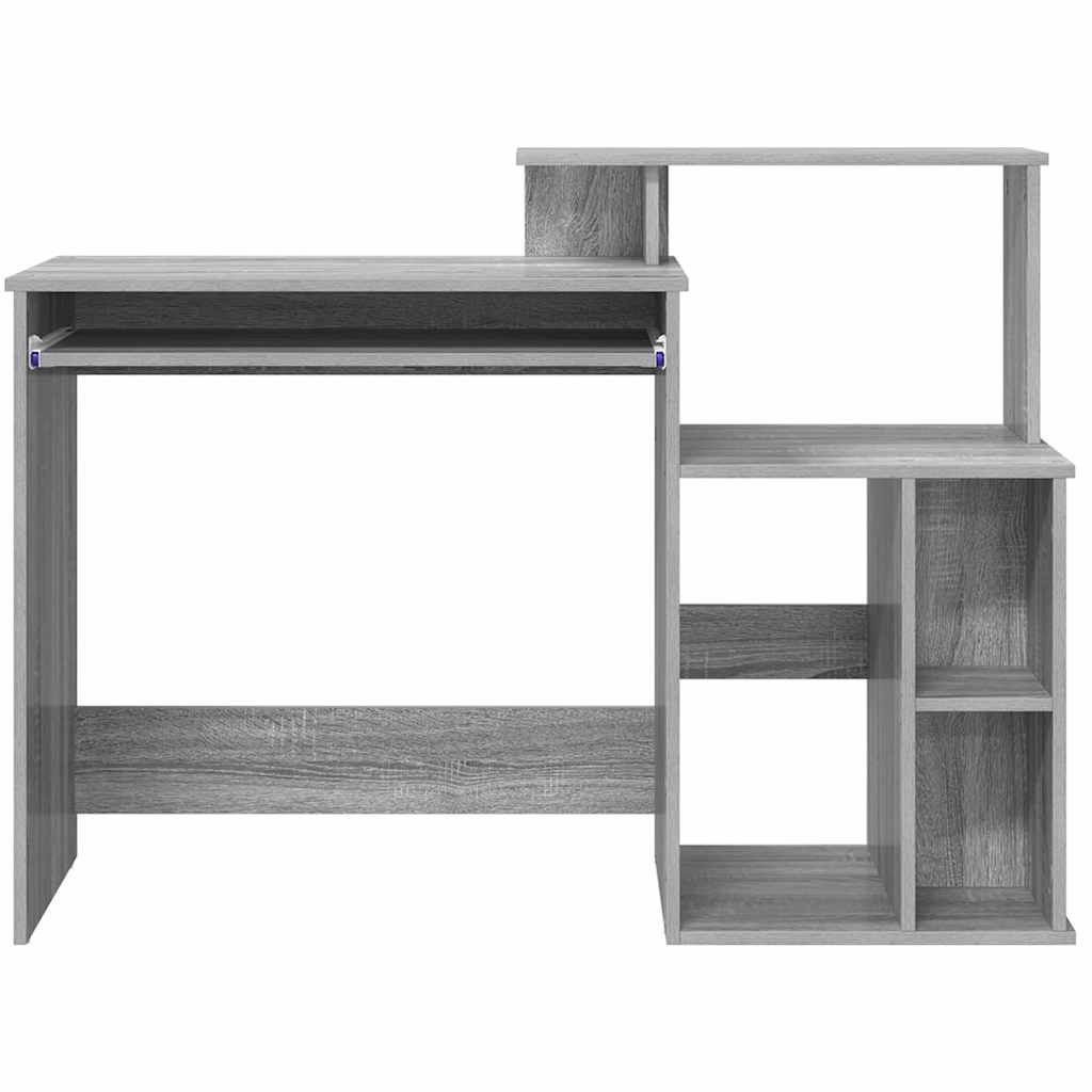 Skrivebord Grå Sonoma 120,5 x 44 x 88,5 cm Konstruert tre