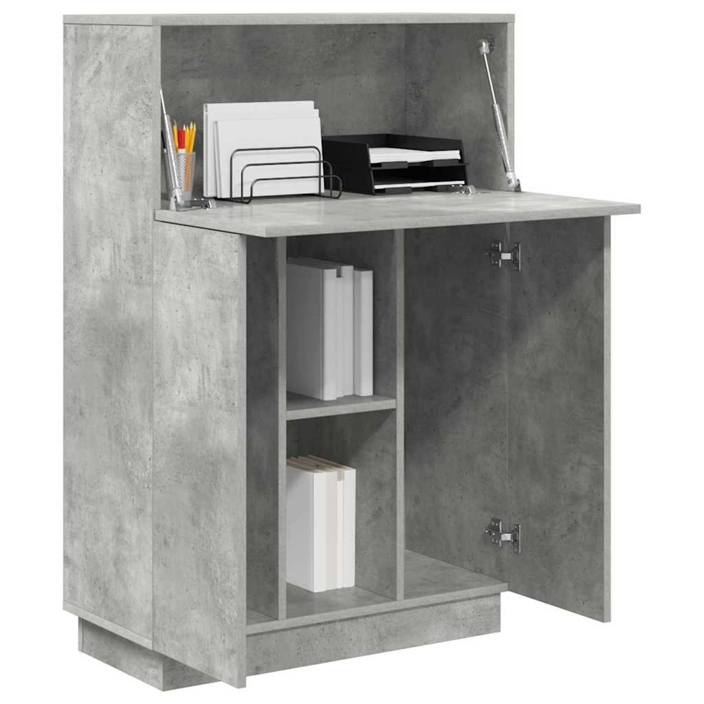 Skrivebord Betonggrå 71.5 x 31.5 x 106.5 cm Konstruert tre