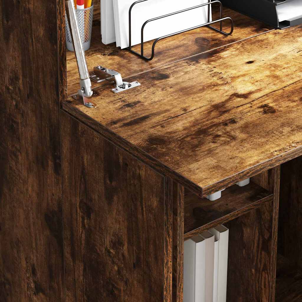Skrivebord Røkt eik 71.5 x 31.5 x 106.5 cm Konstruert tre