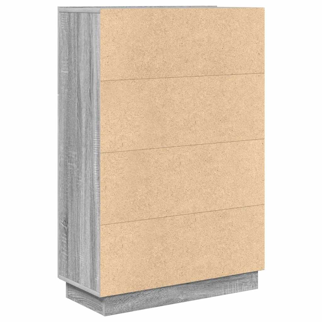 Skrivebord Grå Sonoma 71.5 x 31.5 x 106.5 cm Konstruert tre