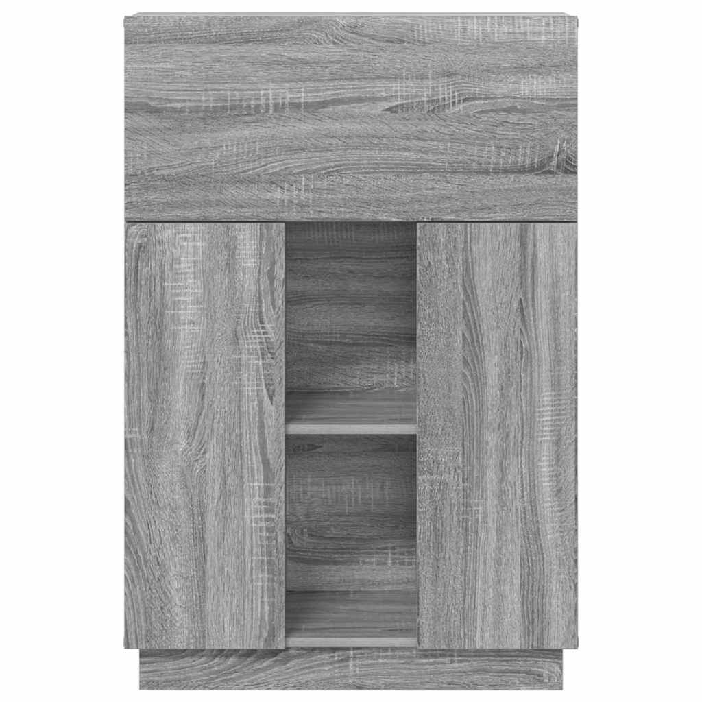 Skrivebord Grå Sonoma 71.5 x 31.5 x 106.5 cm Konstruert tre