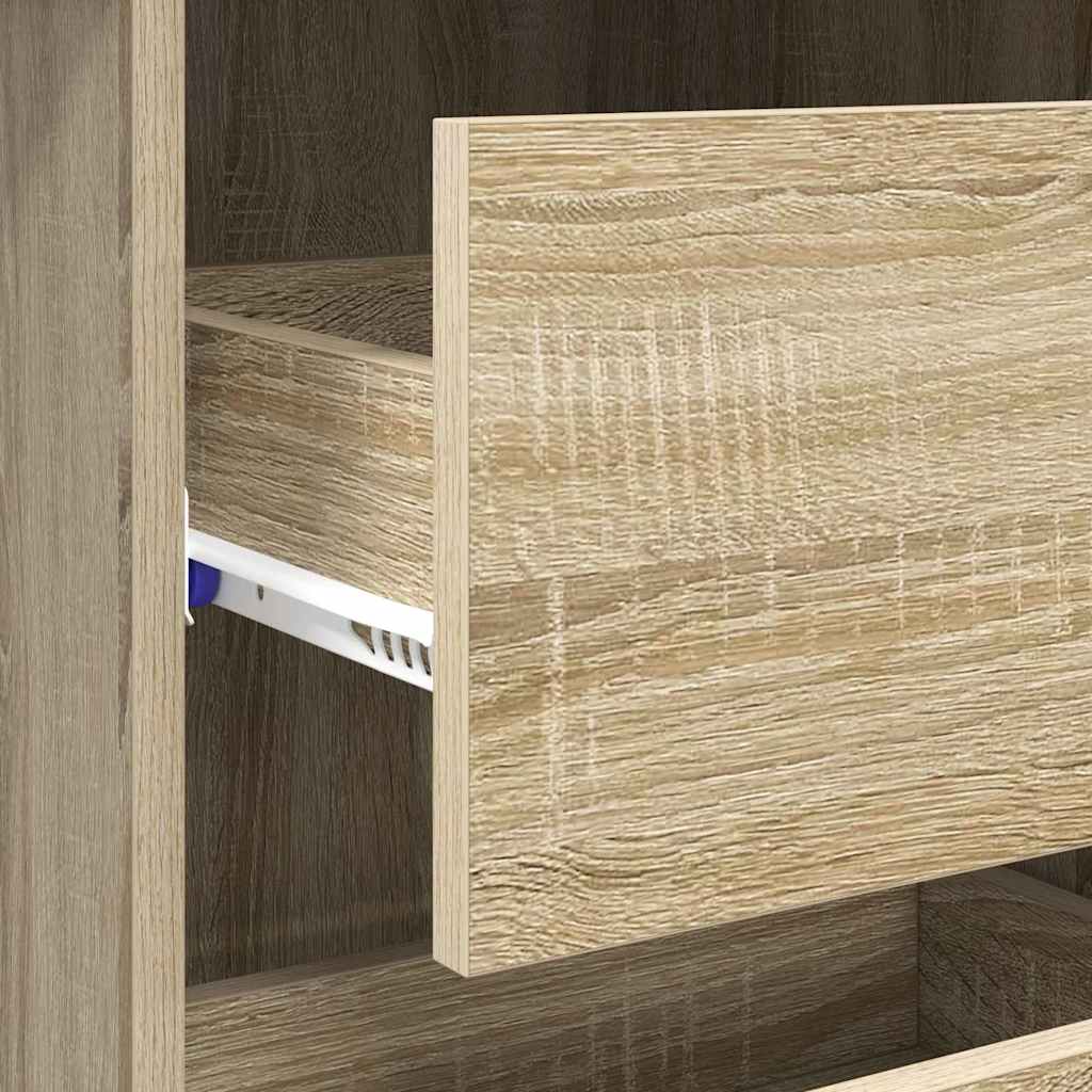 Skrivebord Sonoma eik 90 x 37,5 x 75 cm Konstruert tre