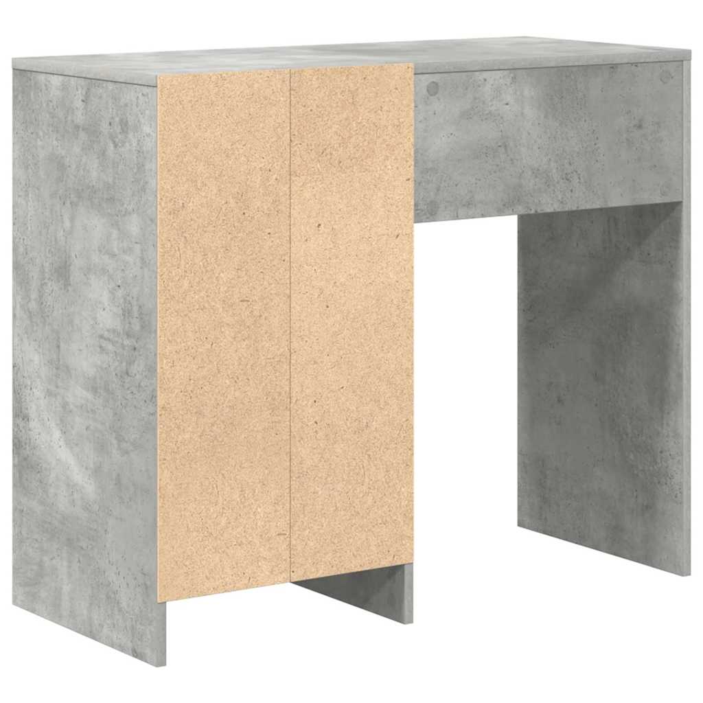 Skrivebord med skuff Betonggrå 90 x 37,5 x 75 cm Konstruert tre