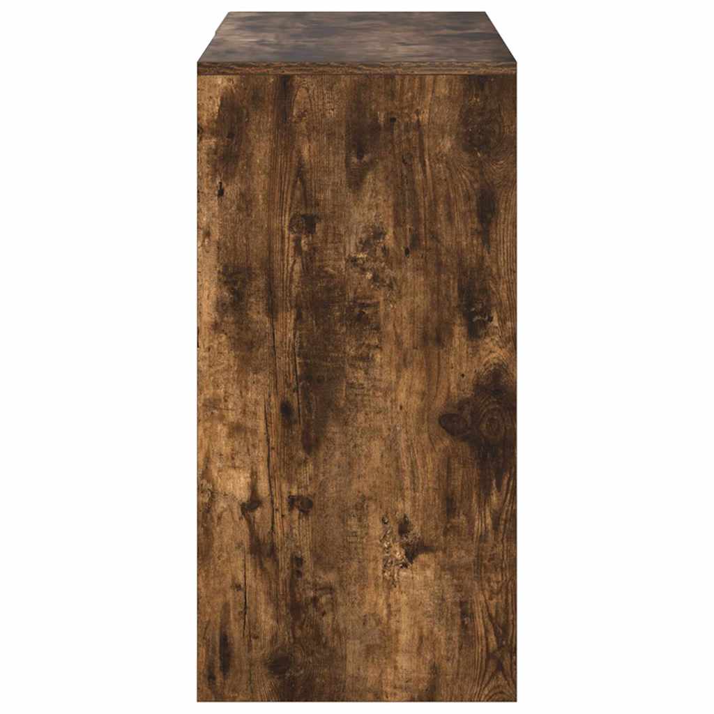 Skrivebord med skuff Røkt eik 90 x 37,5 x 75 cm Konstruert tre