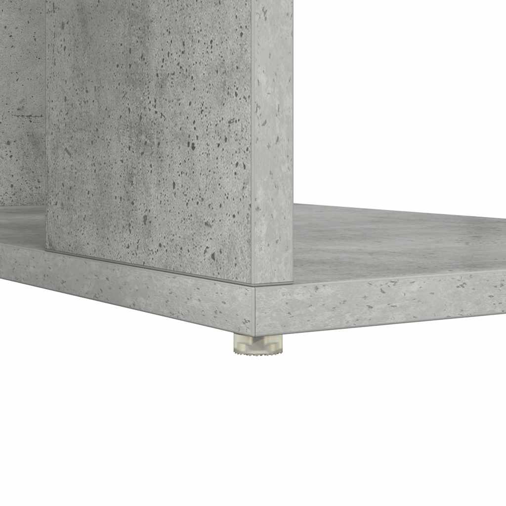 Skrivebord Betonggrå 130 x 50,5 x 75 cm Konstruert tre