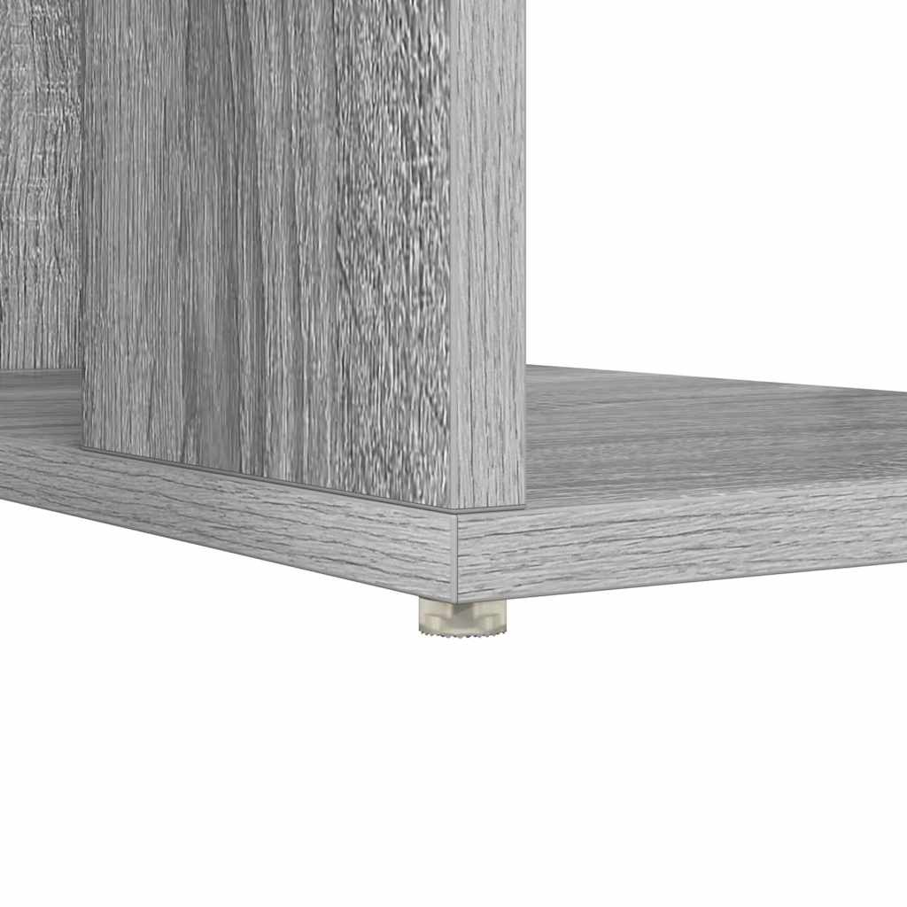 Skrivebord Grå Sonoma 130 x 50,5 x 75 cm Konstruert tre