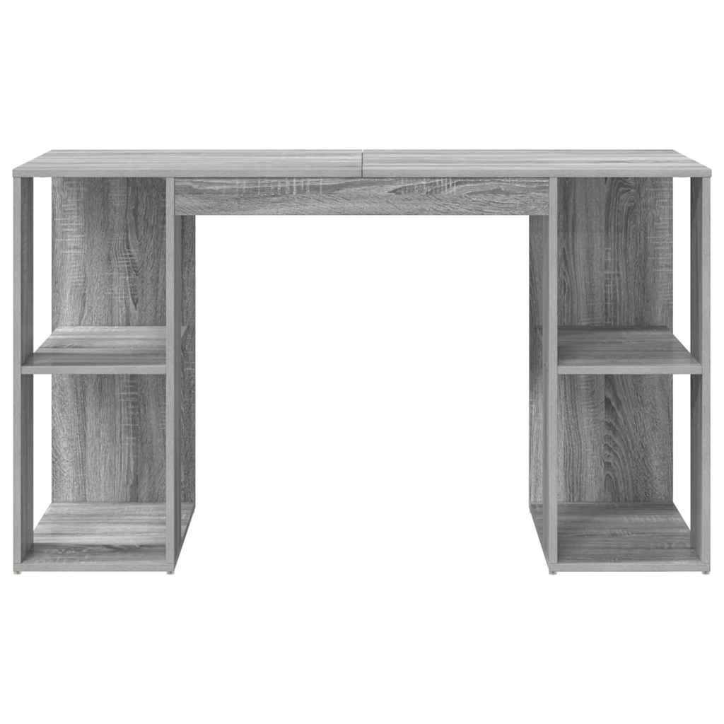 Skrivebord Grå Sonoma 130 x 50,5 x 75 cm Konstruert tre