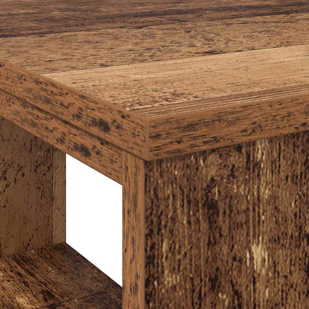 Skrivebord med hylle Gamle tre 90 x 50 x 75 cm Konstruert tre