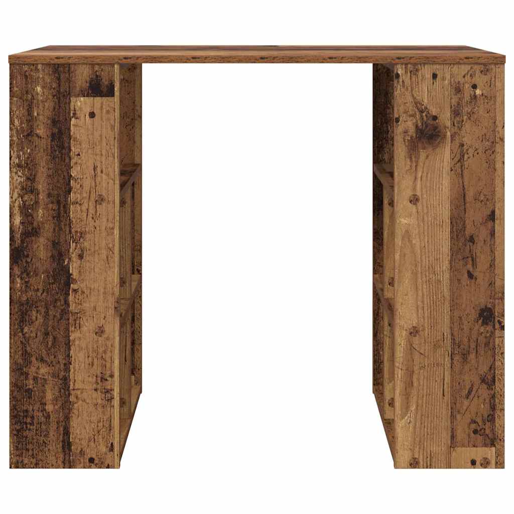 Skrivebord med hylle Gamle tre 90 x 50 x 75 cm Konstruert tre