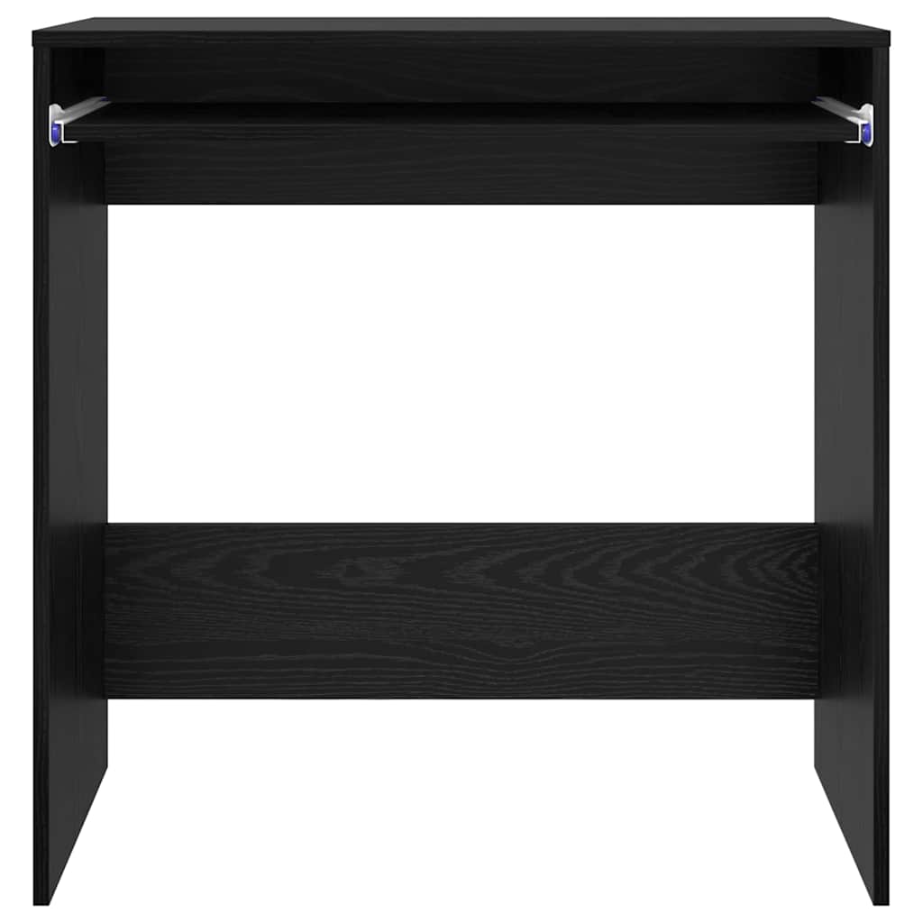 Skrivebord med skuff Svart Eik 77,5 x 43 x 79 cm Konstruert tre