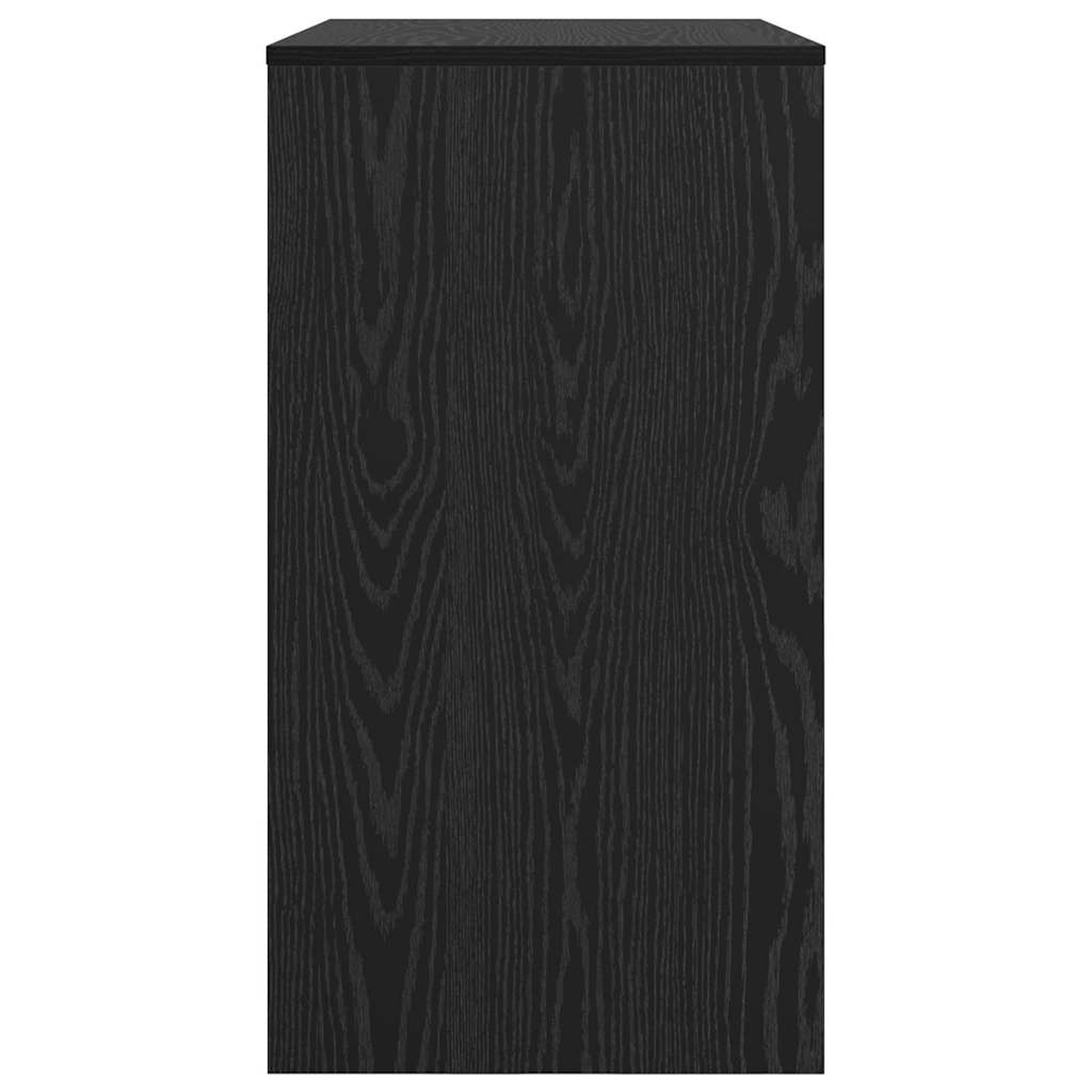 Skrivebord med skuff Svart Eik 77,5 x 43 x 79 cm Konstruert tre