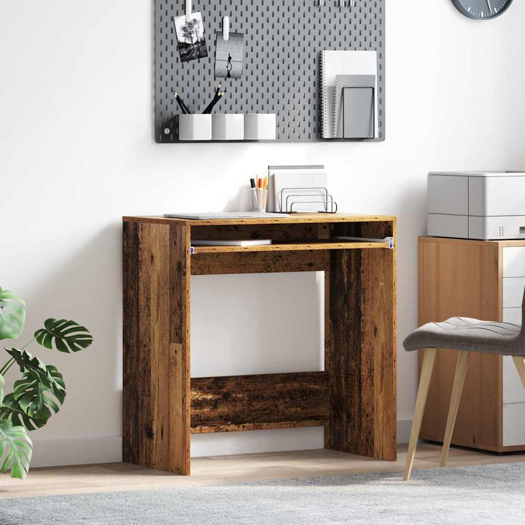 Skrivebord med skuff Gamle tre 77,5 x 43 x 79 cm Konstruert tre