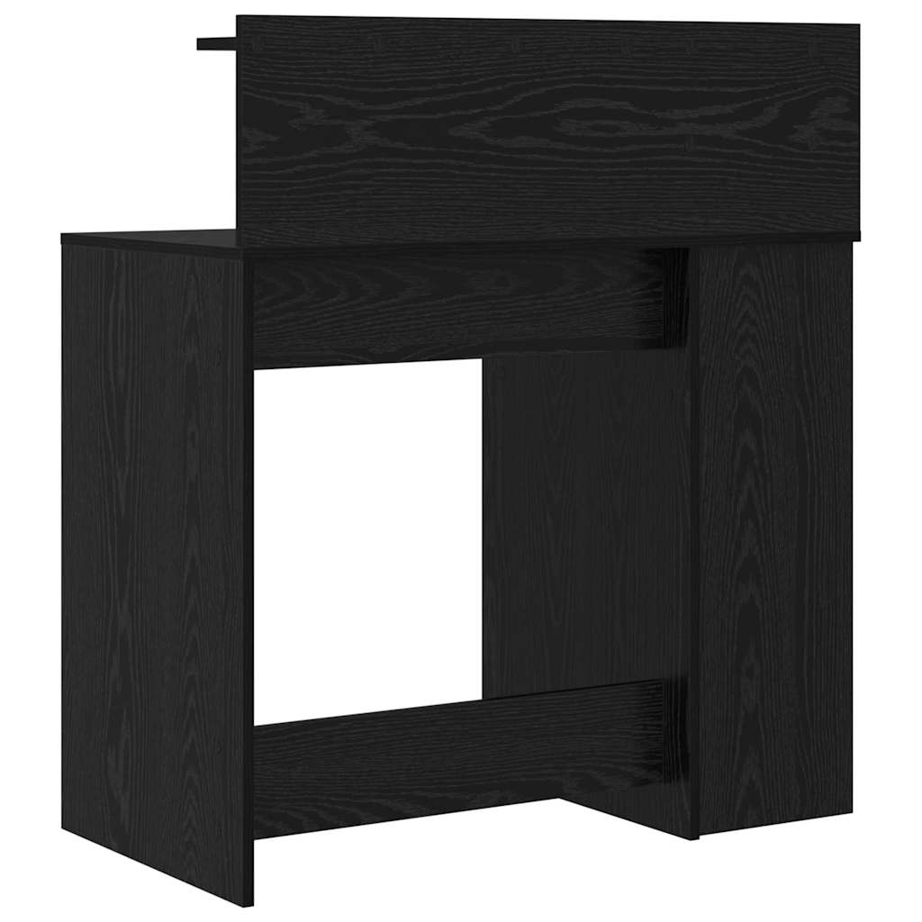 Skrivebord Svart Eik 90 x 48 x 101,5 cm Konstruert tre
