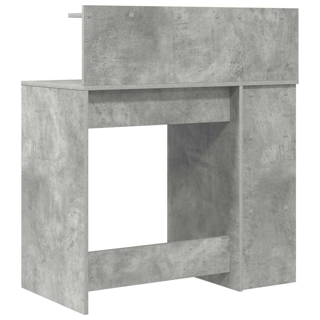 Skrivebord Betonggrå 90 x 48 x 101,5 cm Konstruert tre