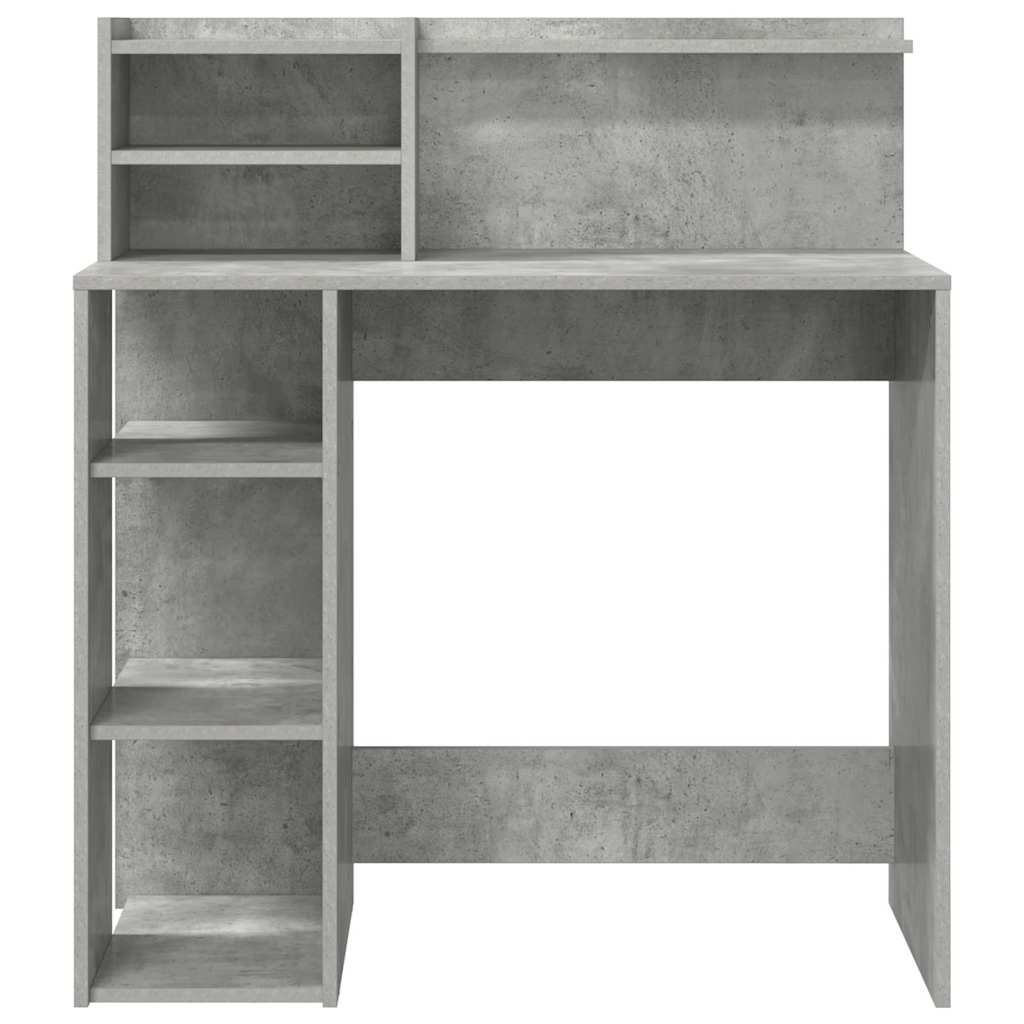 Skrivebord Betonggrå 90 x 48 x 101,5 cm Konstruert tre