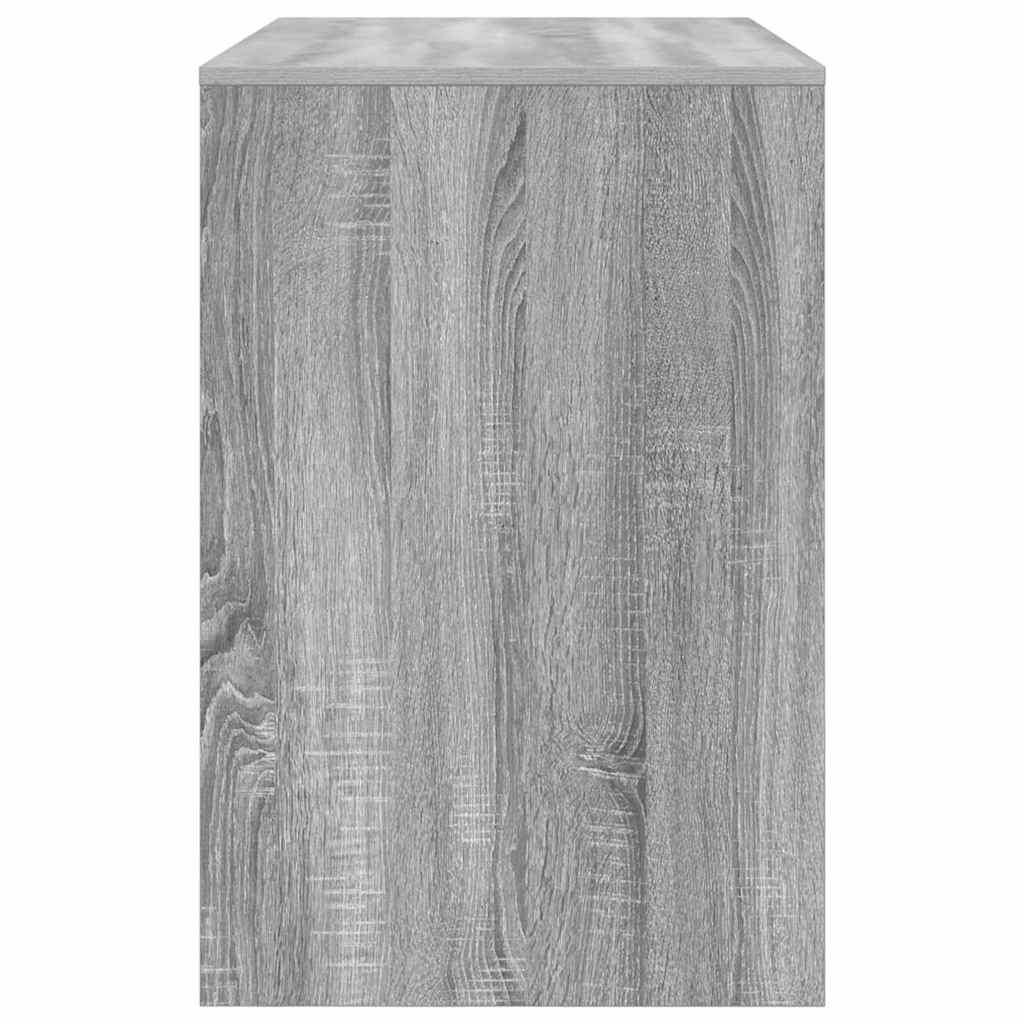 Skrivebord med hylle Grå Sonoma 102 x 50 x 75 cm Konstruert tre