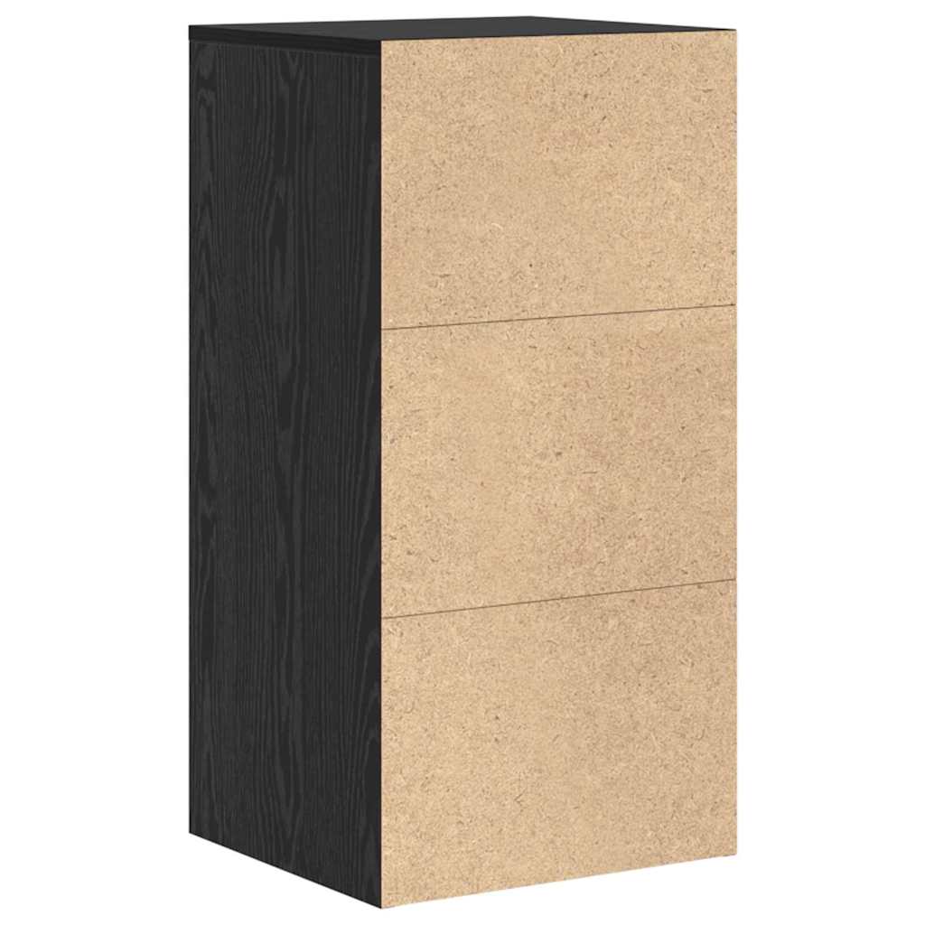 Serviesskap med skuff Svart Eik 38 x 34 x 75 cm