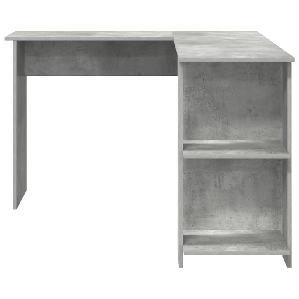 Hjørneskrivebord Betonggrå 140 x 113,5 x 75 cm Konstruert tre