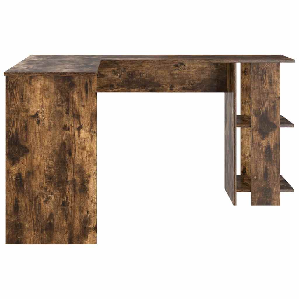 Hjørneskrivebord Røkt eik 140 x 113,5 x 75 cm Konstruert tre
