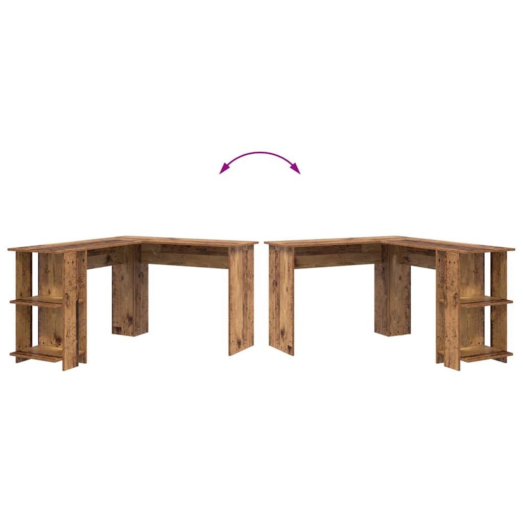 Hjørneskrivebord Gamle tre 140 x 113,5 x 75 cm Konstruert tre