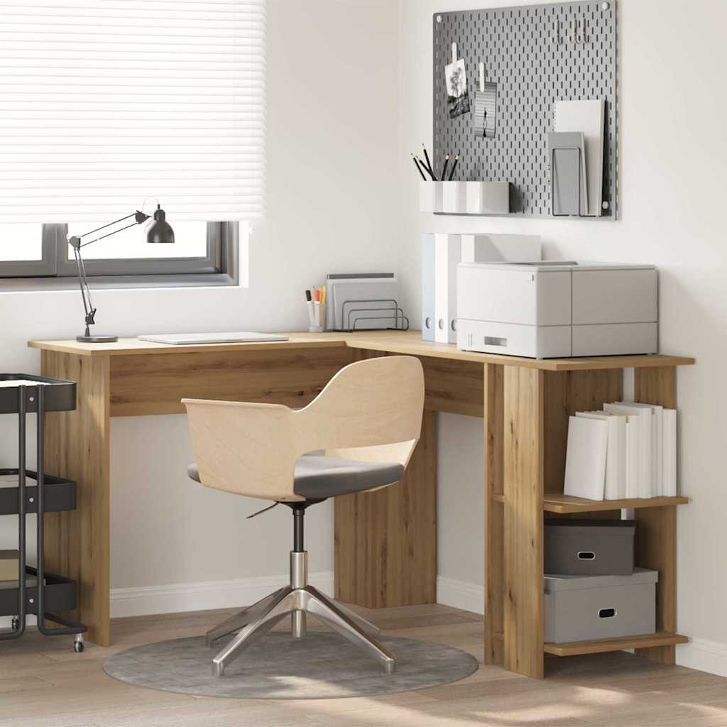 Hjørneskrivebord Artisan Eik Konstruert tre 140 x 113,5 x 75 cm