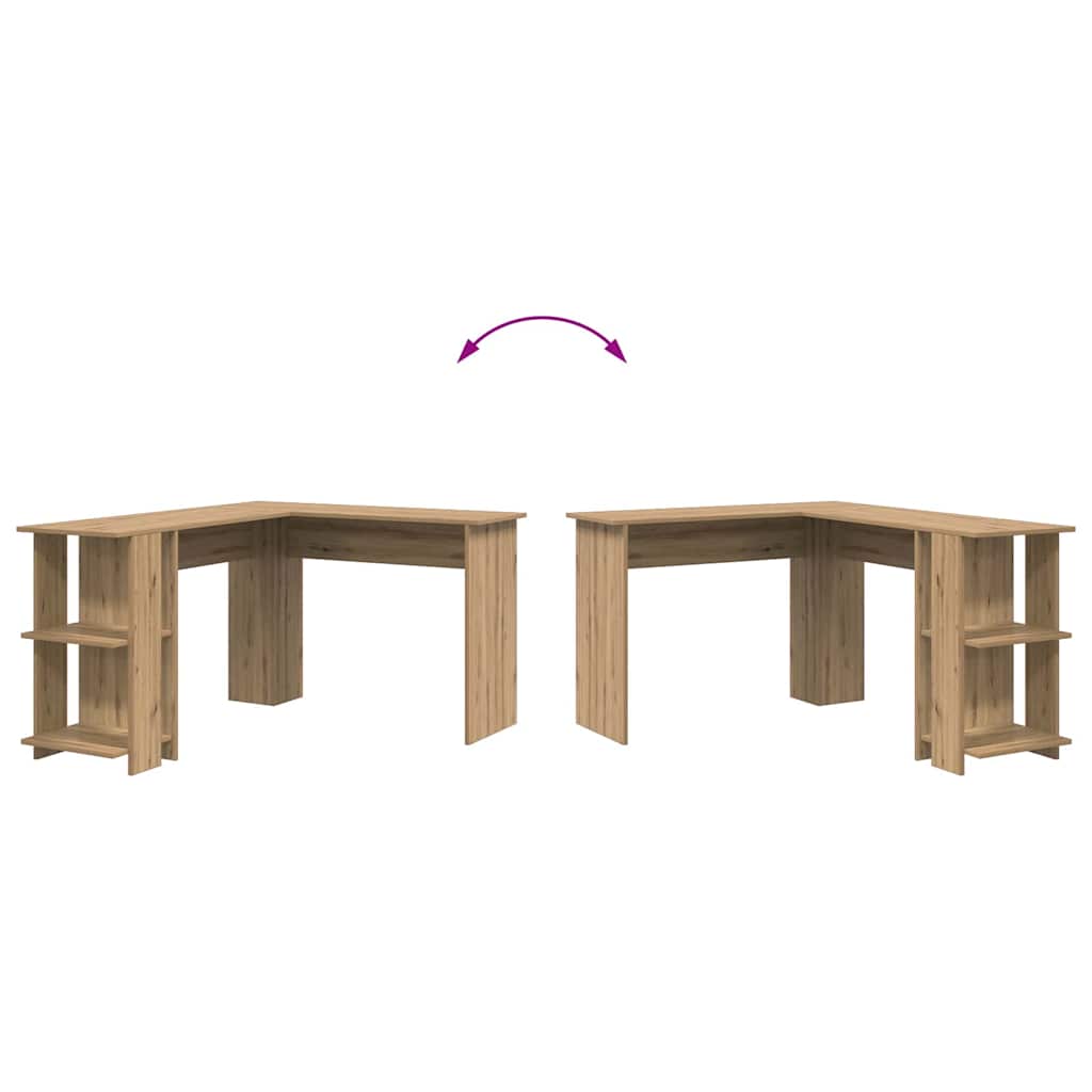 Hjørneskrivebord Artisan Eik Konstruert tre 140 x 113,5 x 75 cm