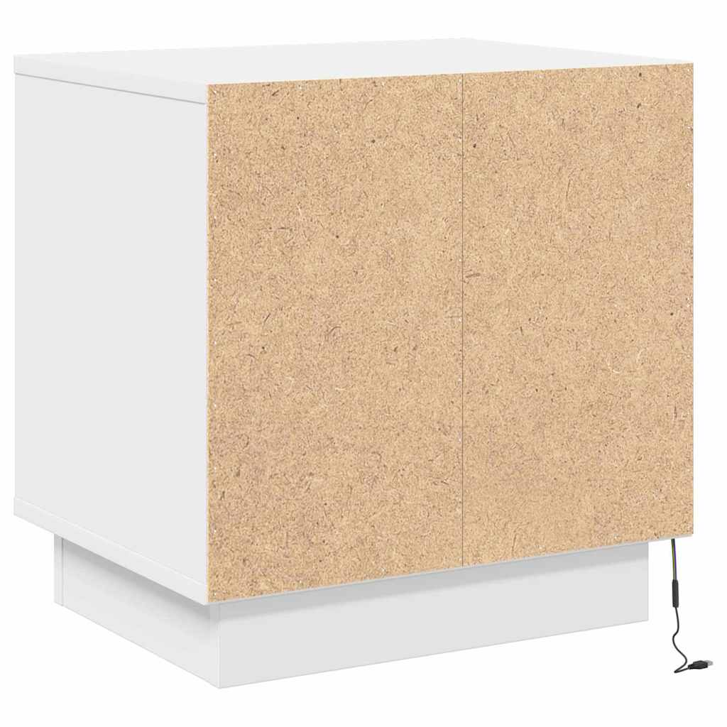 Nattbordskap Hvit 44 x 34,5 x 45 cm Konstruert tre