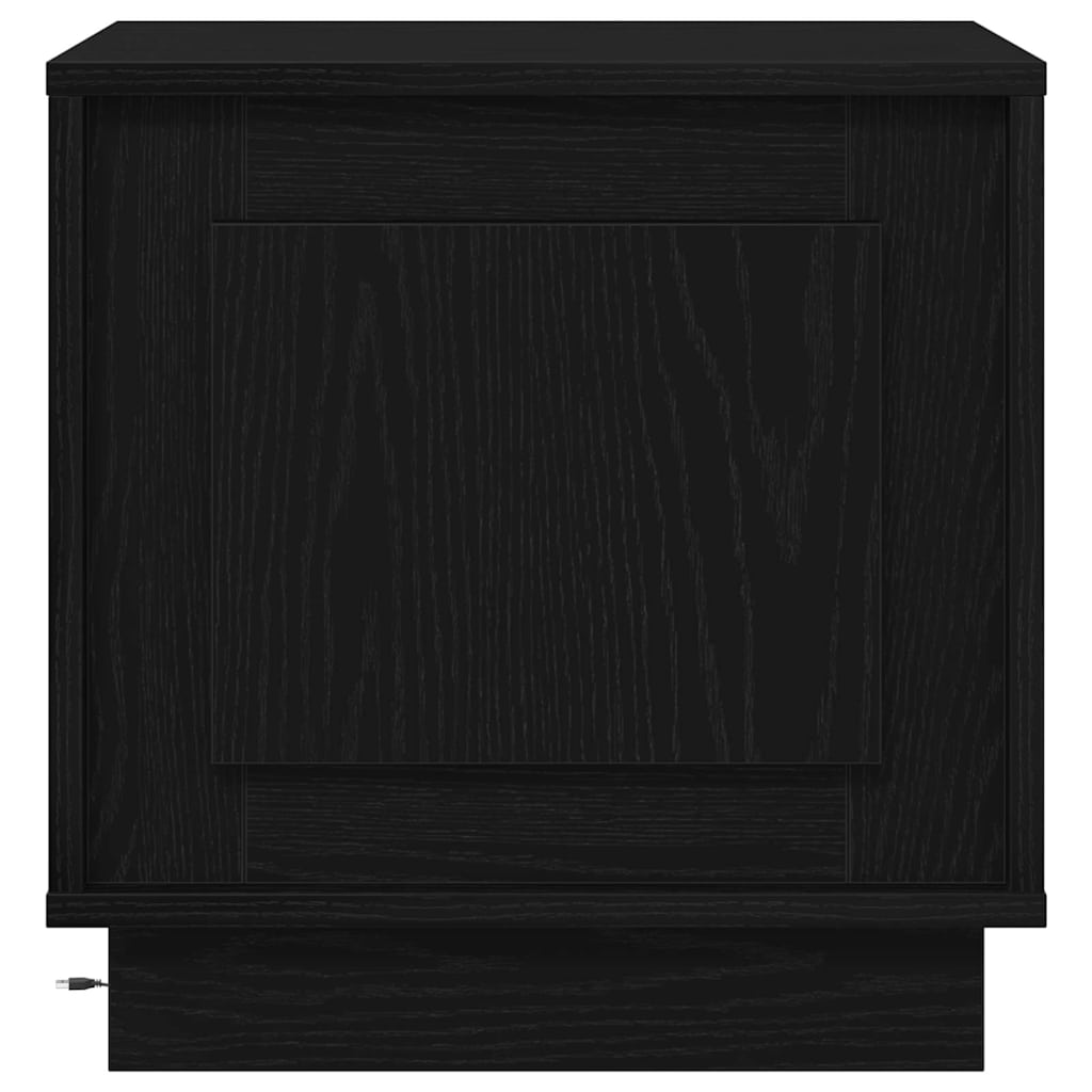 Nattbordskap Svart 44 x 34,5 x 45 cm Konstruert tre
