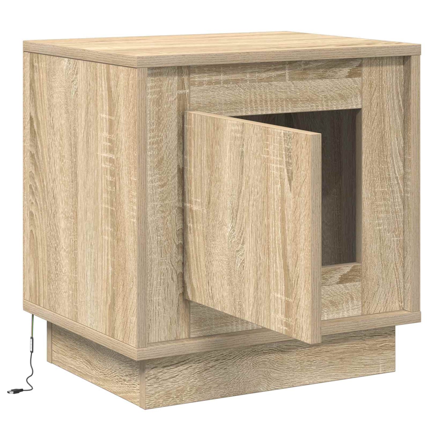 Nattbordskap Sonoma eik 44 x 34,5 x 45 cm Konstruert tre