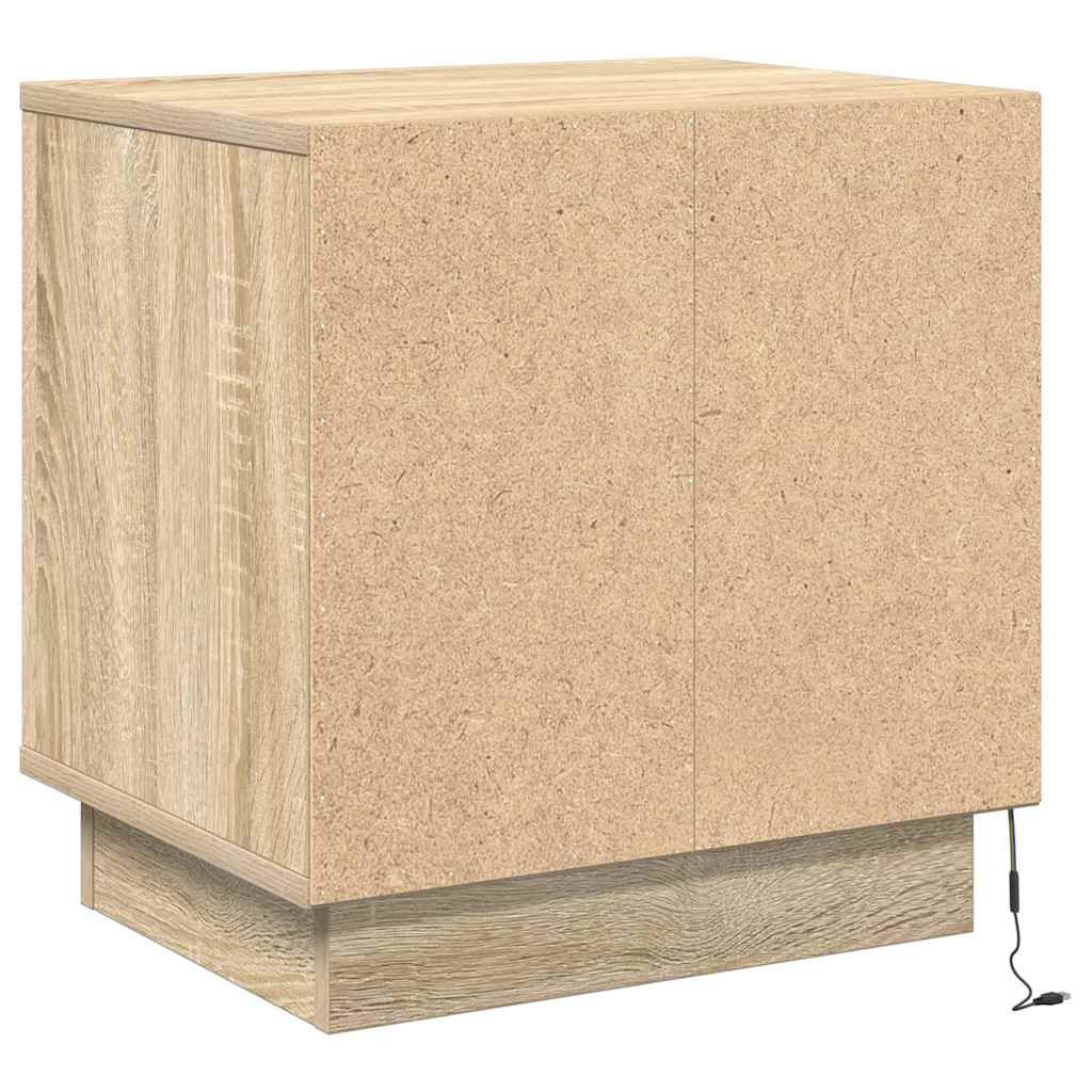 Nattbordskap Sonoma eik 44 x 34,5 x 45 cm Konstruert tre
