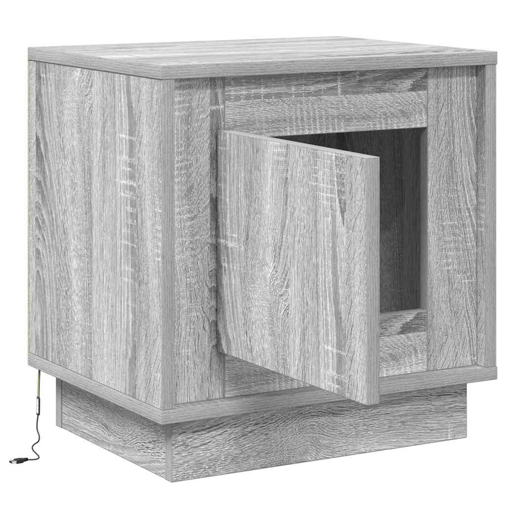 Nattbordskap Grå 44 x 34,5 x 45 cm Konstruert tre