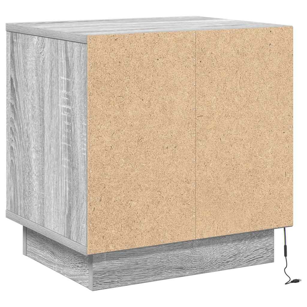 Nattbordskap Grå 44 x 34,5 x 45 cm Konstruert tre