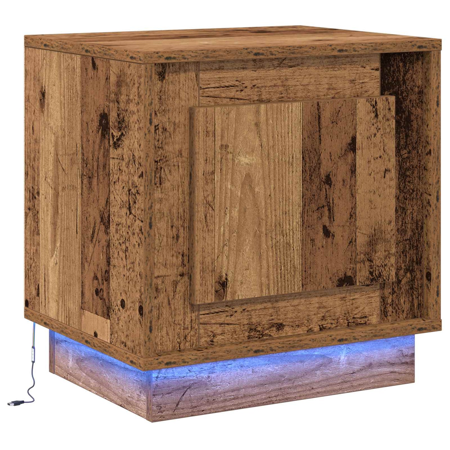 Nattbordskap Gammelt tre 44 x 34,5 x 45 cm Konstruert tre