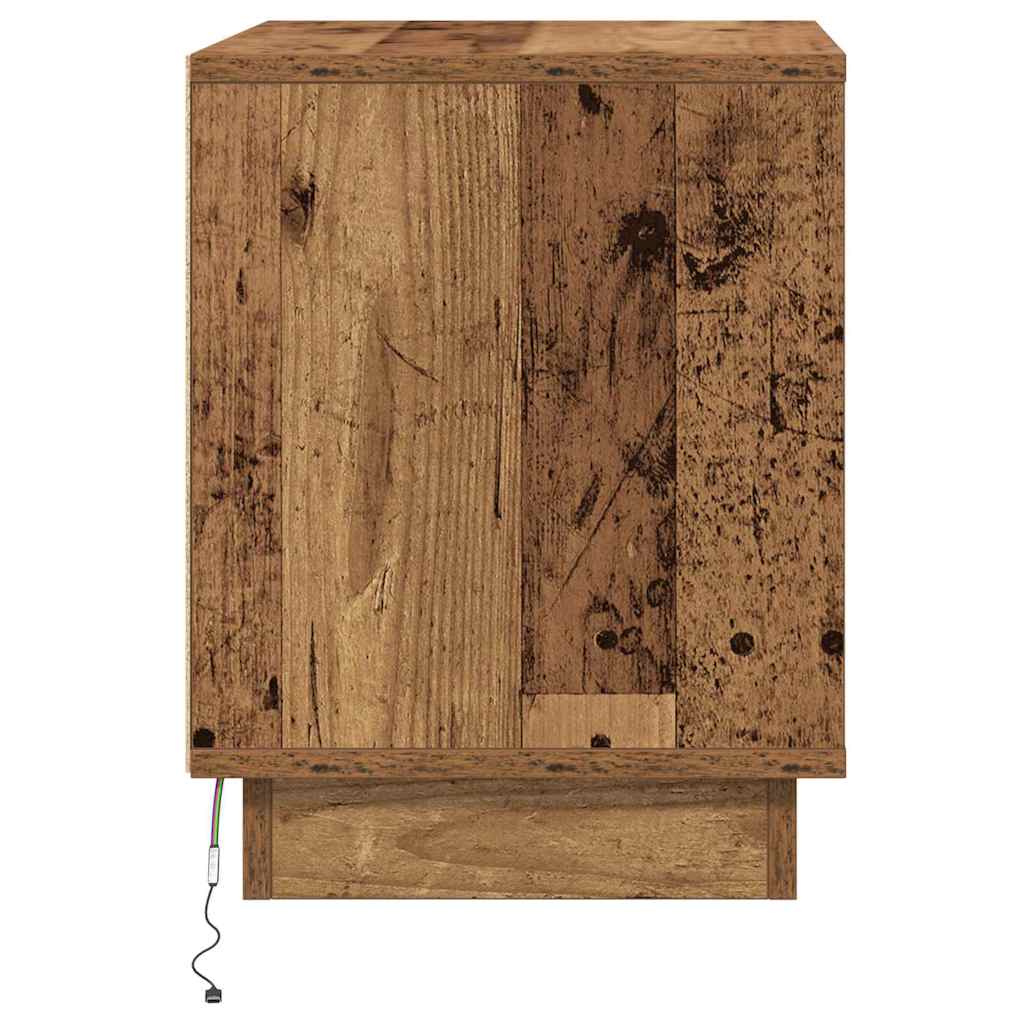 Nattbordskap Gammelt tre 44 x 34,5 x 45 cm Konstruert tre
