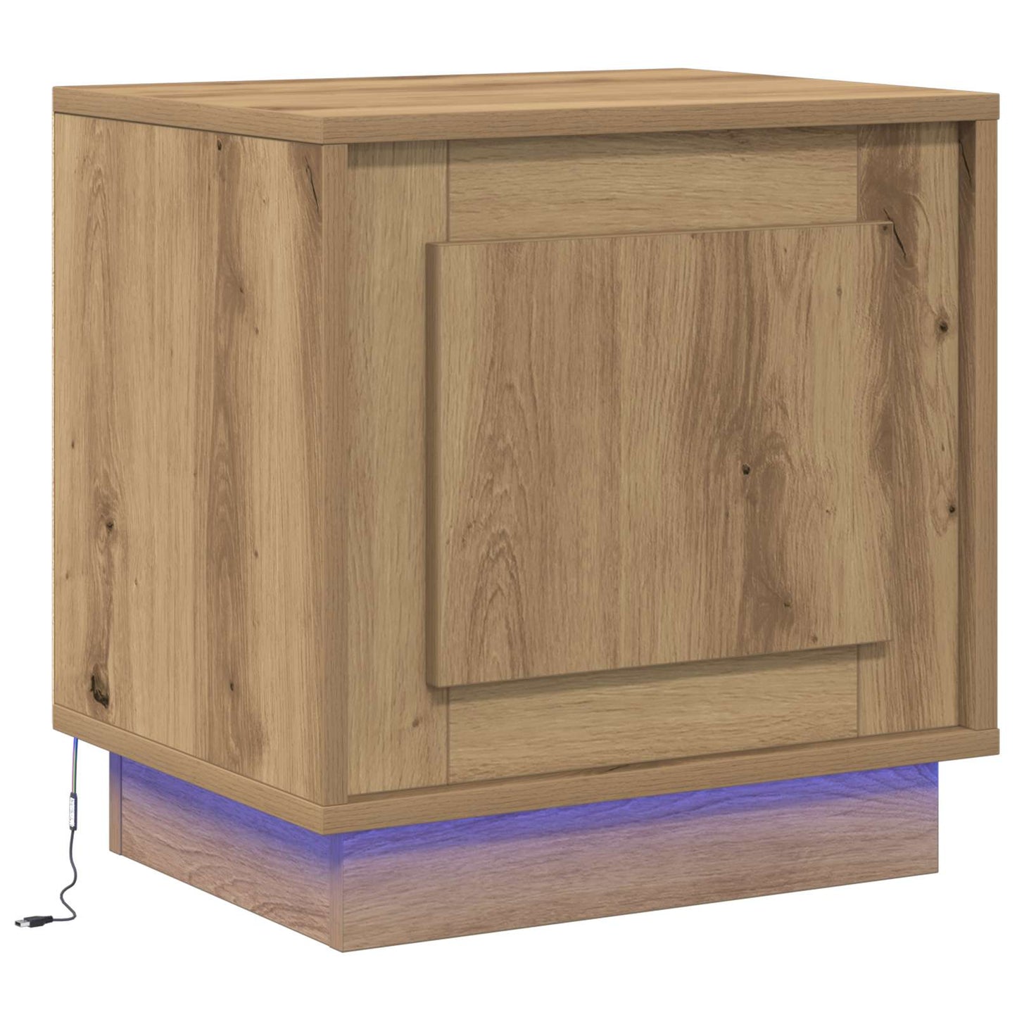 Nattbordskap Artisan Eik 44 x 34,5 x 45 cm Konstruert tre