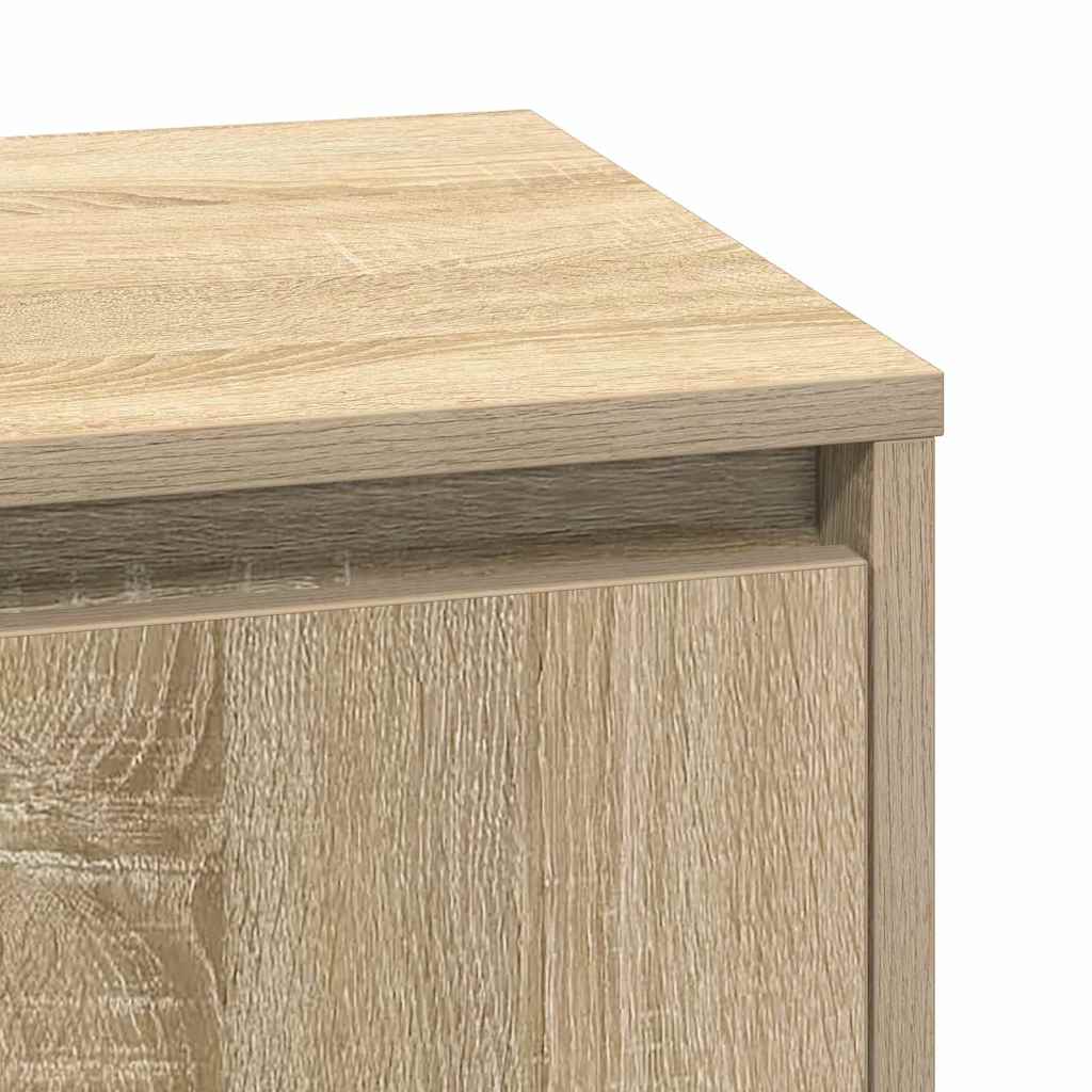 Nattbordskap 2 pcs Sonoma eik 39 x 34,5 x 50 cm Konstruert tre